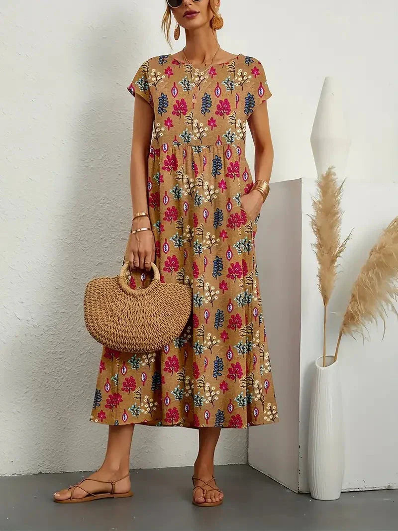 Samantha - Robe midi bohème