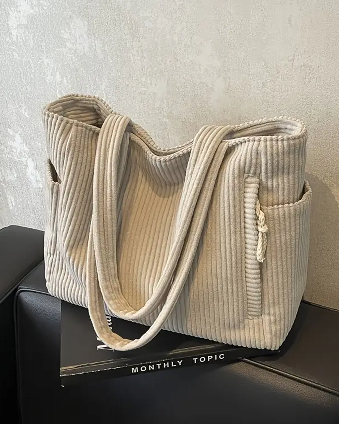 Aubrey - Corduroy Tote Bag