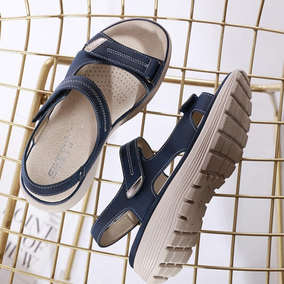 Sandales à plateforme velcro Zara
