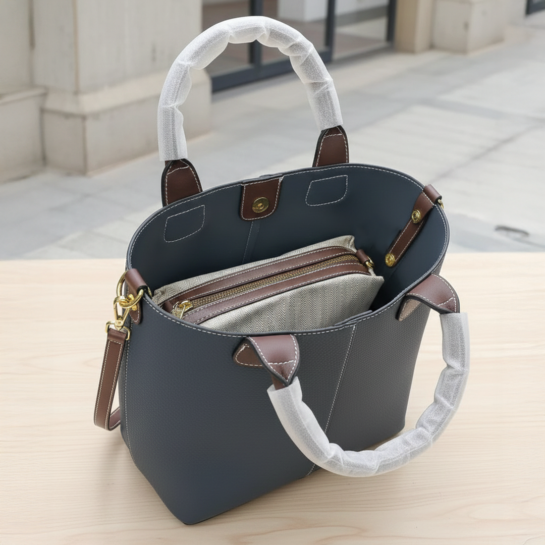 Sac cabas en cuir végétalien Stéphanie