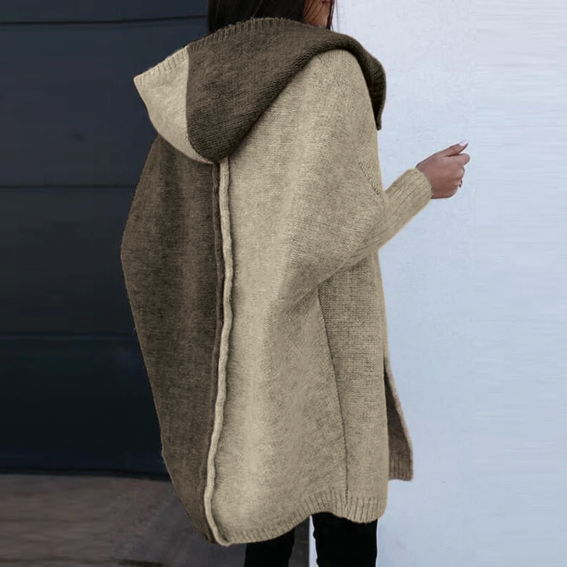 Gilet à capuche en maille Elaine