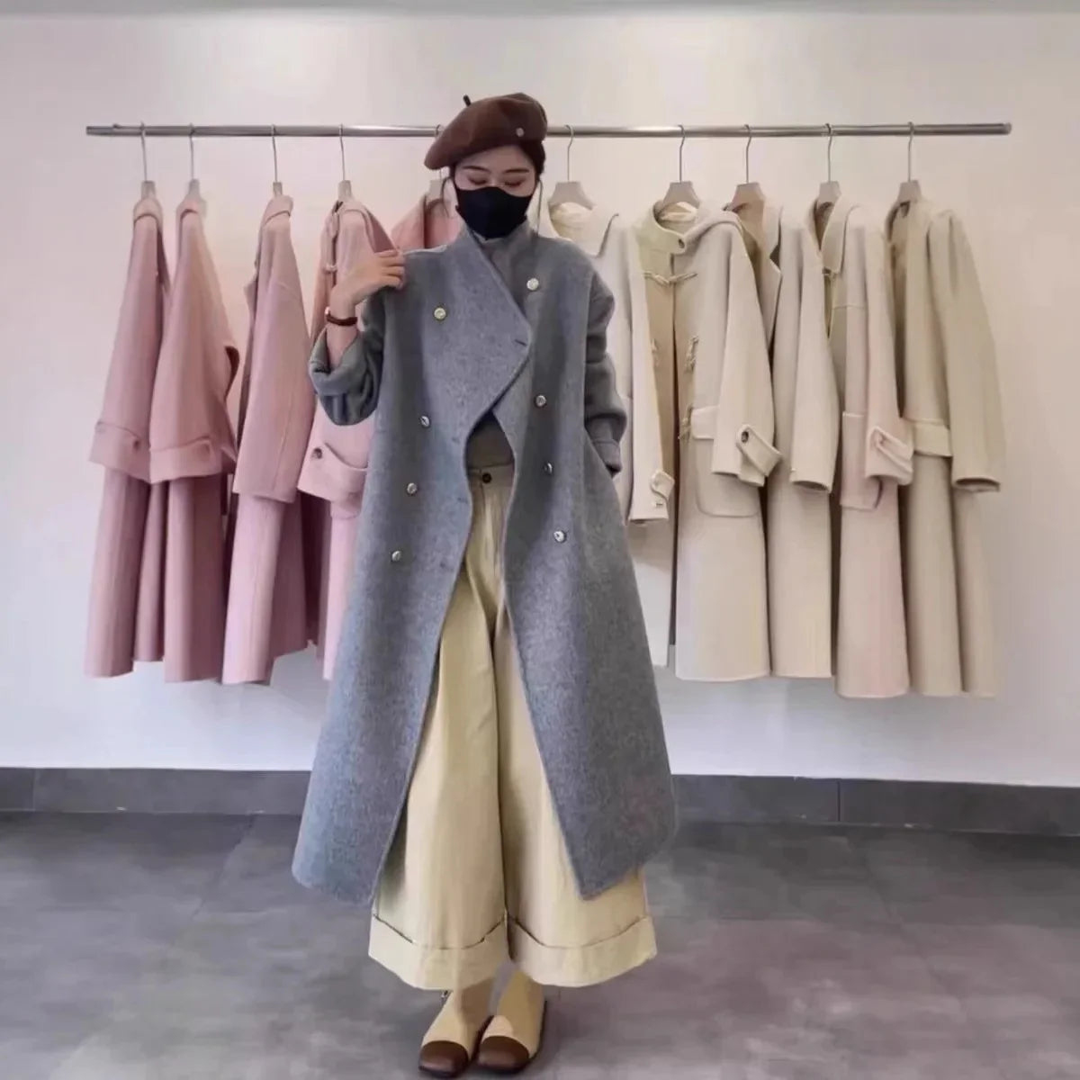 Gianna - Manteau en laine mélangée