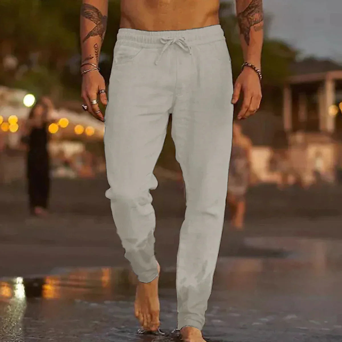 Breezy Linen Beach Pants