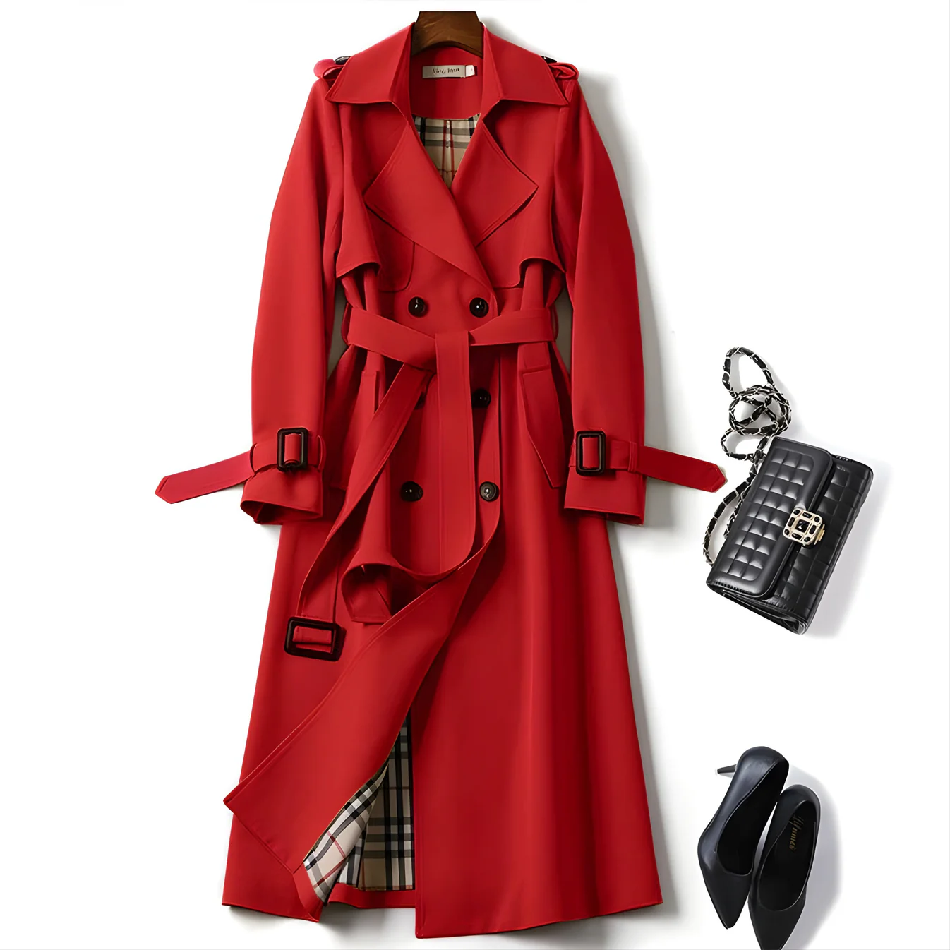 Vespera Elegant All-Weather Trenchcoat