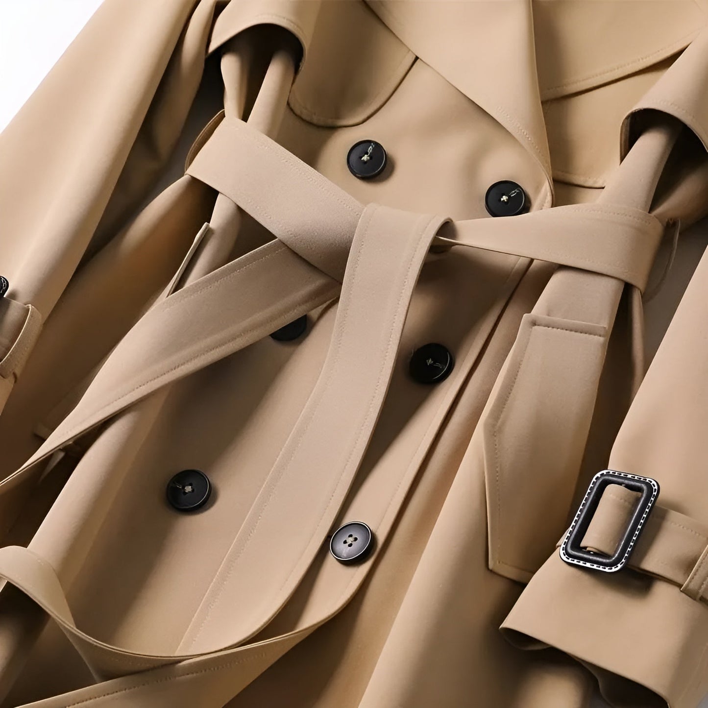 Vespera Elegant All-Weather Trenchcoat