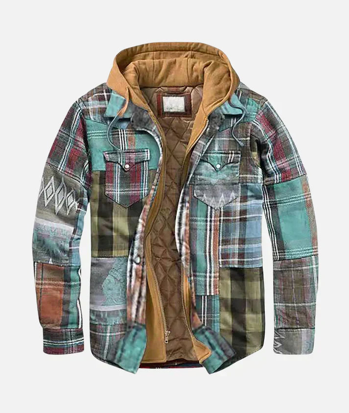 Patchwork Check Jacket