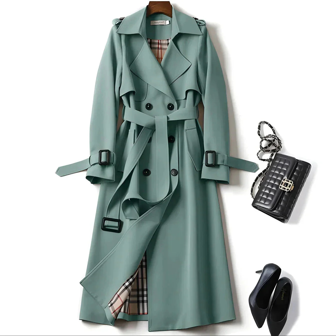 Vespera Elegant All-Weather Trenchcoat