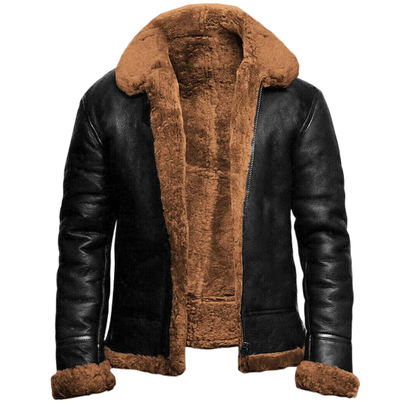 Maurizio Cozy Leather Jacket