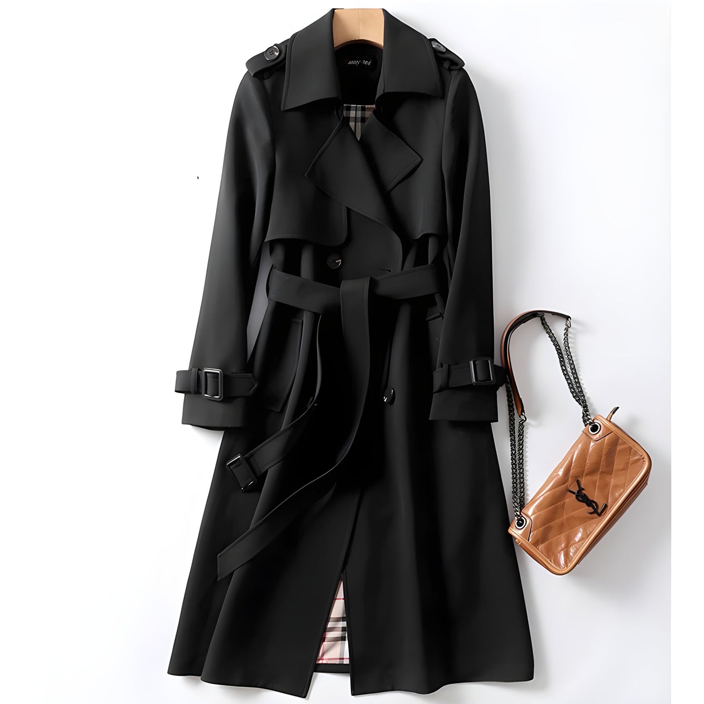 Vespera Elegant All-Weather Trenchcoat