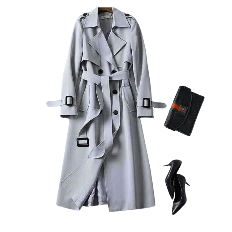 Vespera Elegant All-Weather Trenchcoat