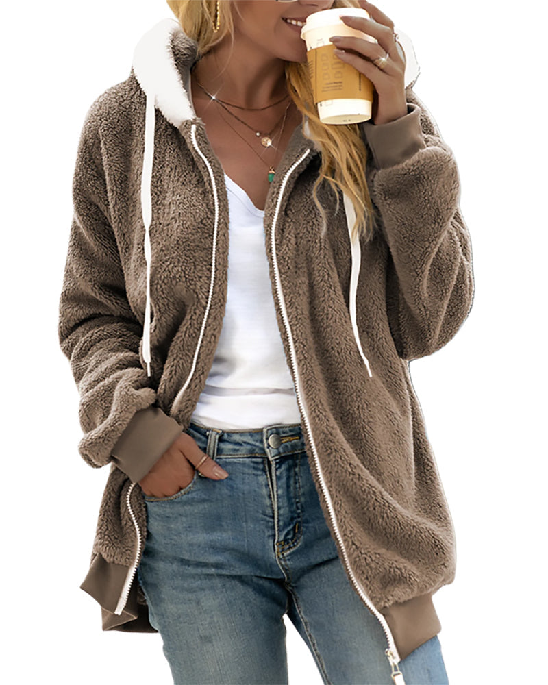 Theresa - Fleece Zip Hoodie