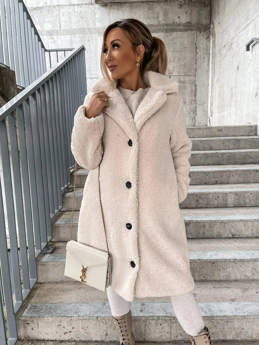 Emma - Trench-coat élégant en peluche