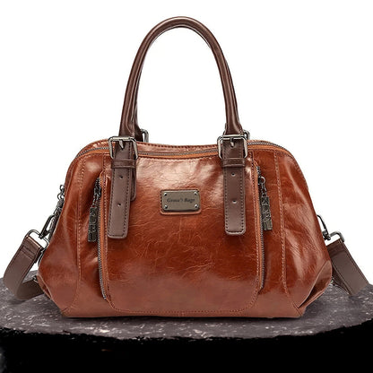 Pamela - Vegan Leather Dome Handbag