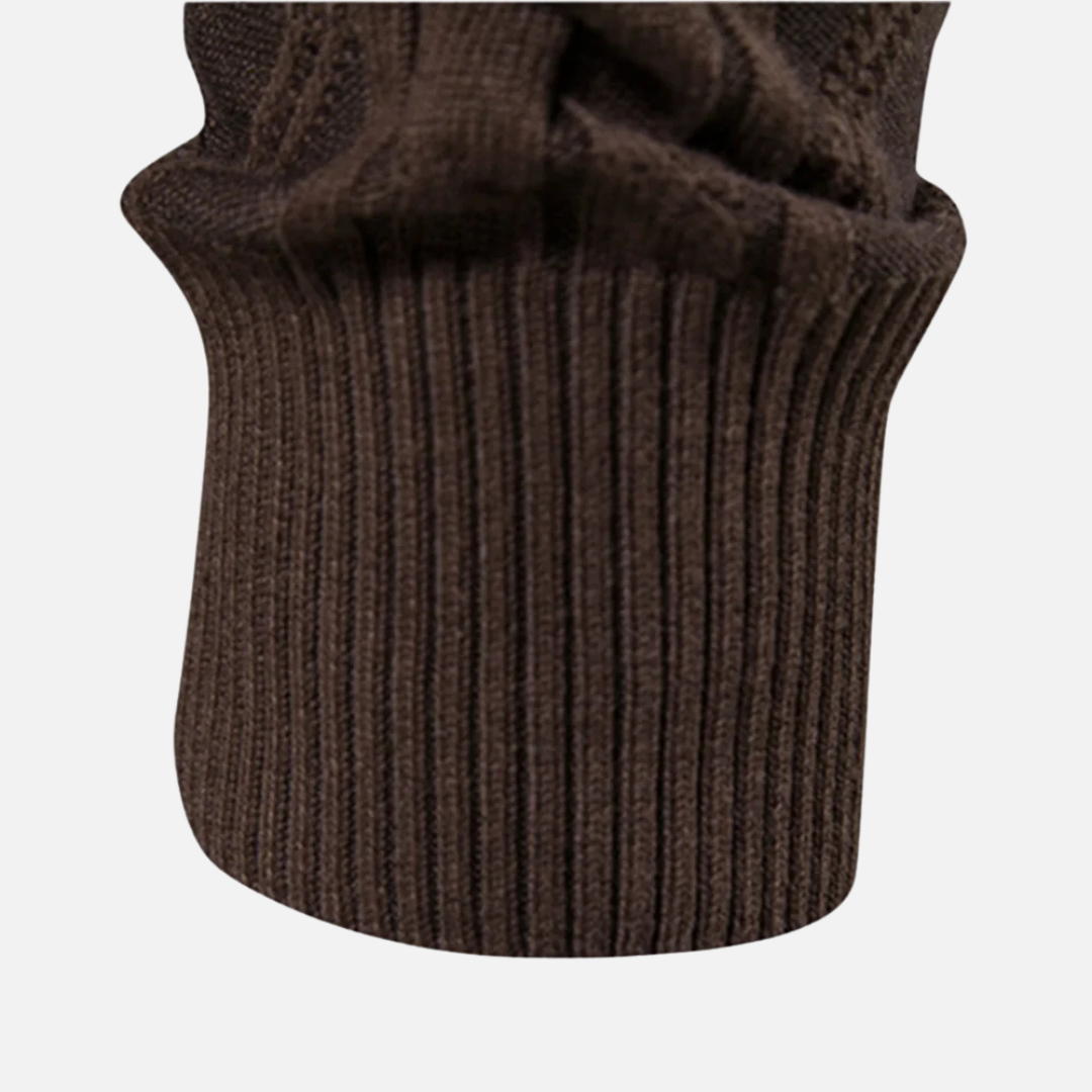 James - Gilet en maille à losanges