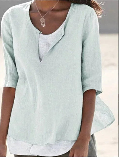 Janet - Layered Casual Blouse