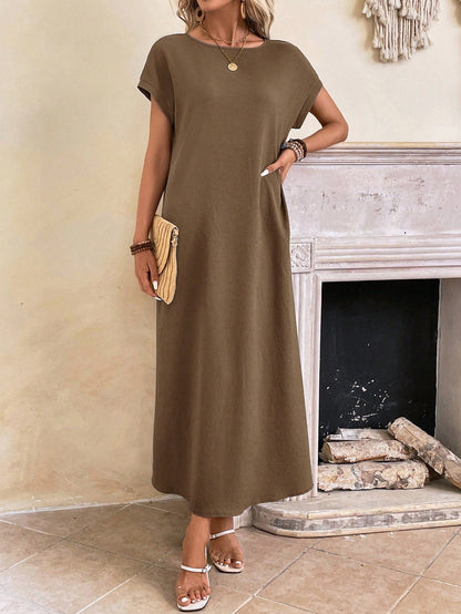 Stella - Casual Batwing Tunic Dress