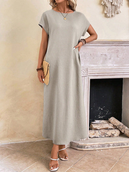 Stella - Casual Batwing Tunic Dress