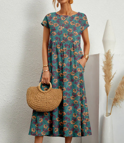 Samantha - Robe midi bohème