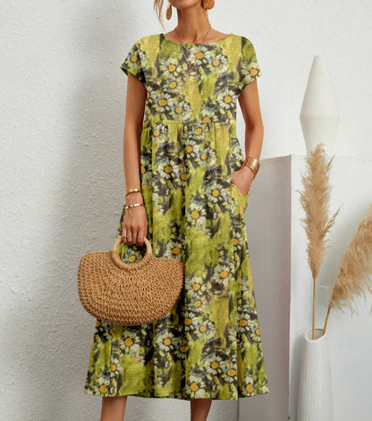 Samantha - Robe midi bohème