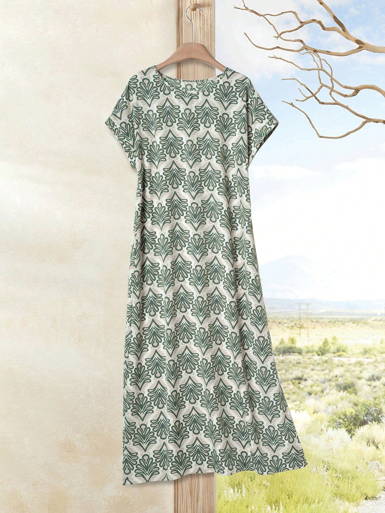 Stella - Casual Batwing Tunic Dress