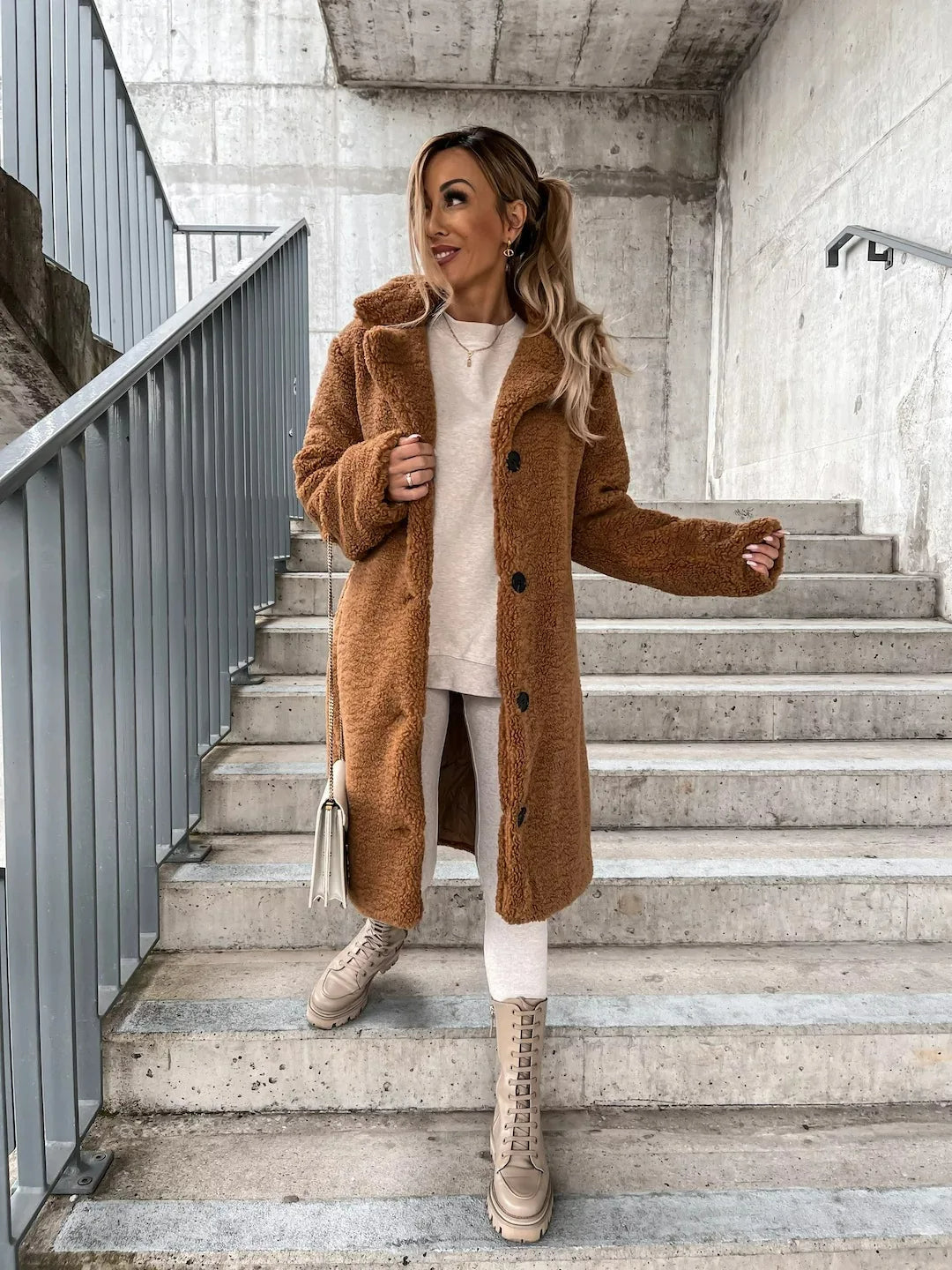 Emma - Trench-coat élégant en peluche