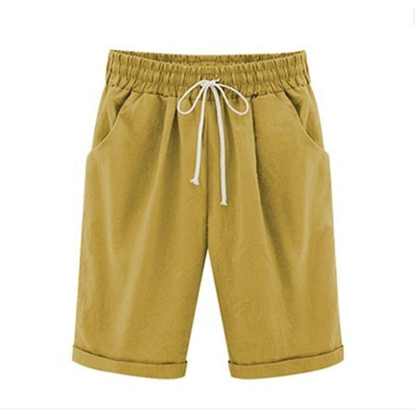 Women's Casual Loose-Fit Cotton Summer Shorts with Pockets