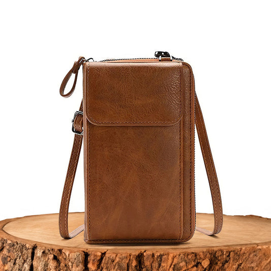 Ann - Vegan Leather Crossbody Wallet Bag