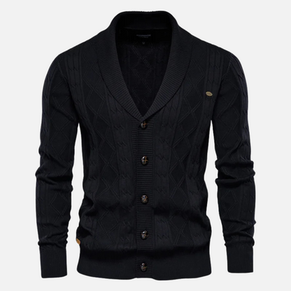 James - Gilet en maille à losanges