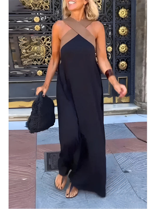 Esther - Halter Neck Maxi Dress