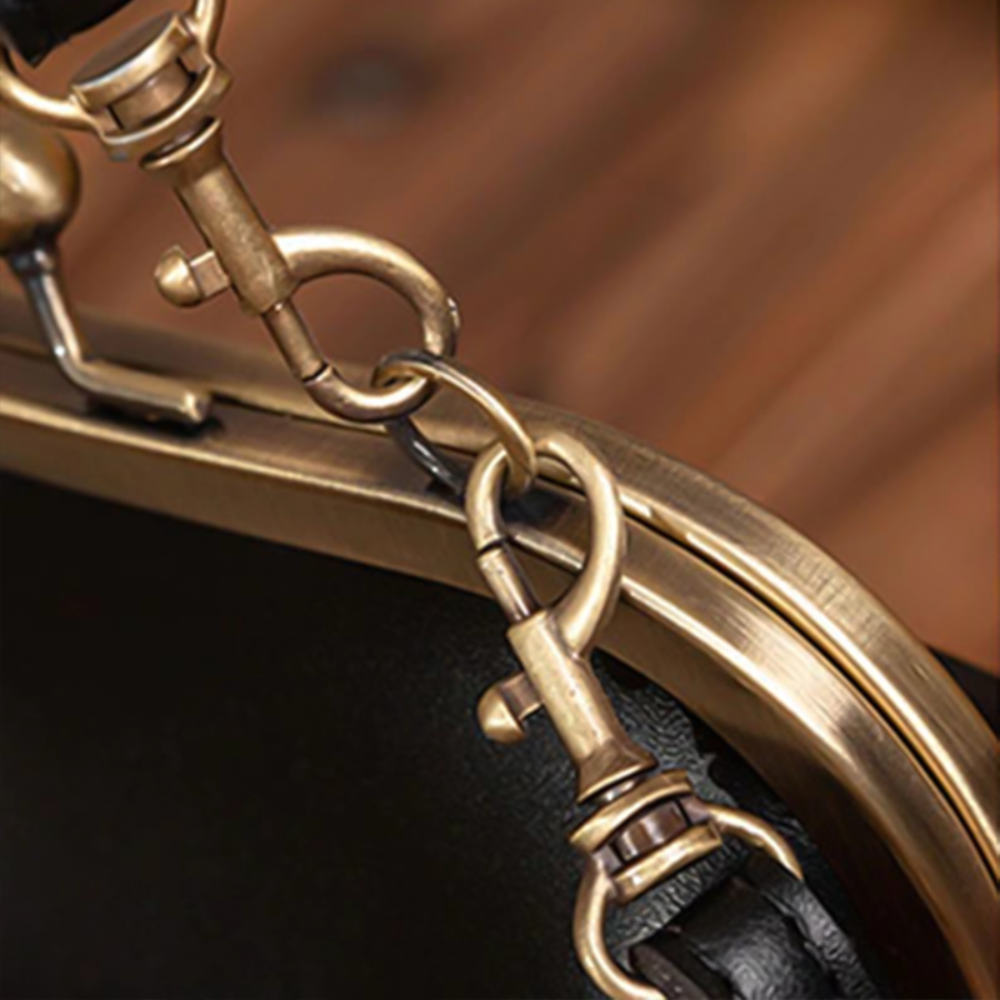 Sac à main structuré Diana en cuir végétalien