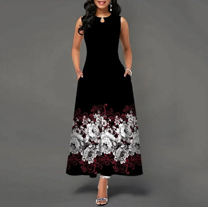 Women's Sleeveless Printed Tank Dress