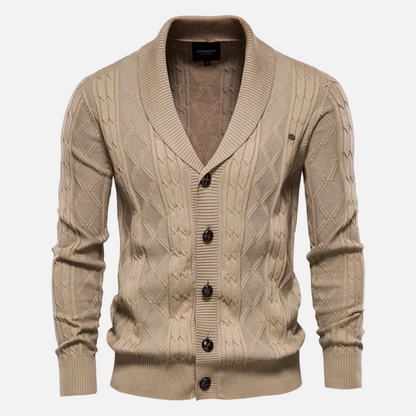James - Gilet en maille à losanges