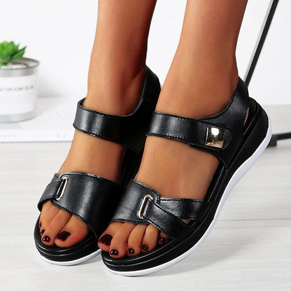 Ava - Sandales compensées à bride arrière