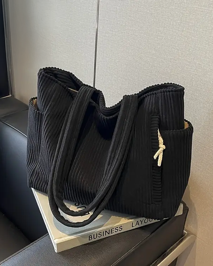 Aubrey - Corduroy Tote Bag