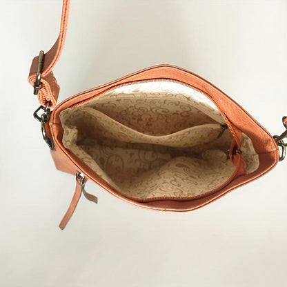 Anna - Vegan Leather Slim Crossbody Bag