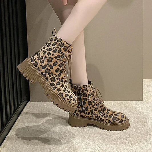 Mia - Bottes à imprimé léopard