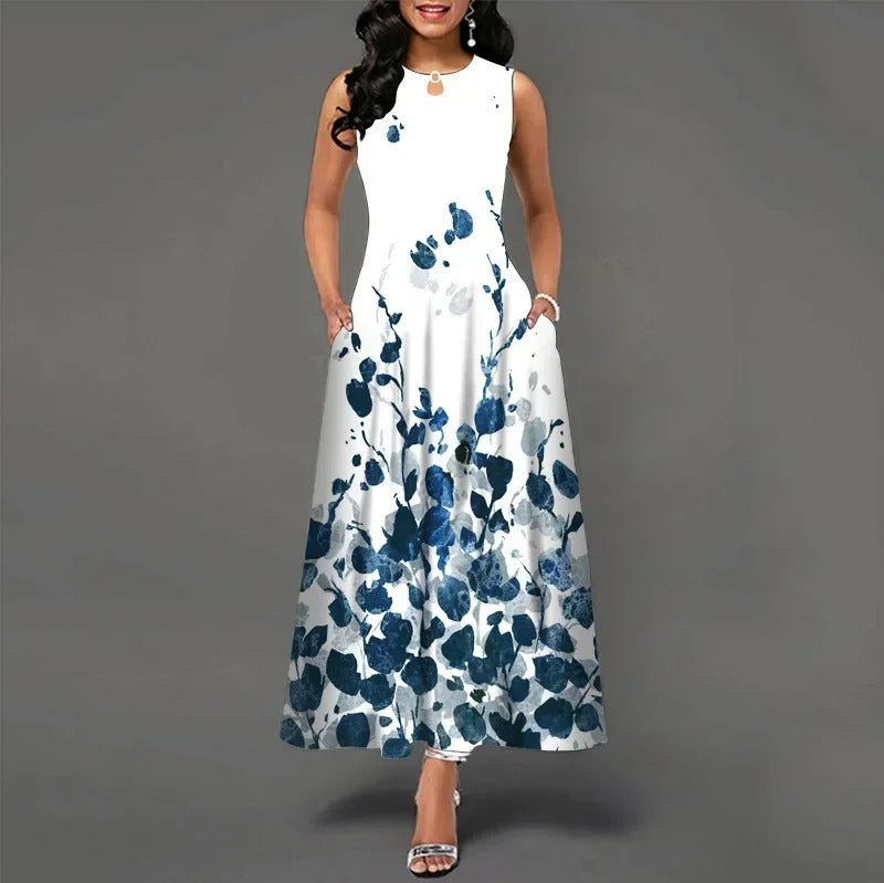 Women's Sleeveless Printed Tank Dress