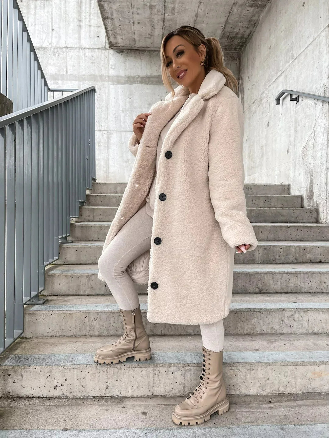 Emma - Trench-coat élégant en peluche
