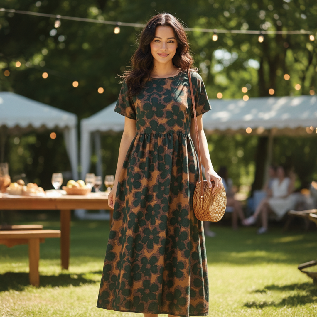 Samantha - Robe midi bohème