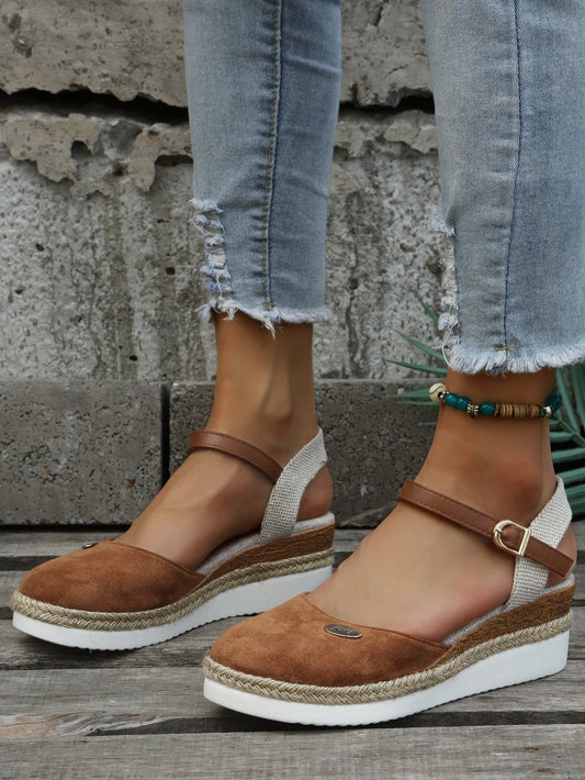 Lillian - Espadrilles à plateforme fermées