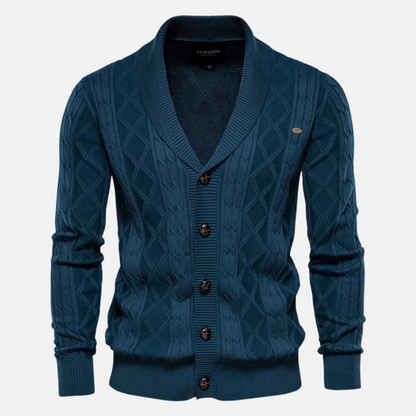 James - Gilet en maille à losanges
