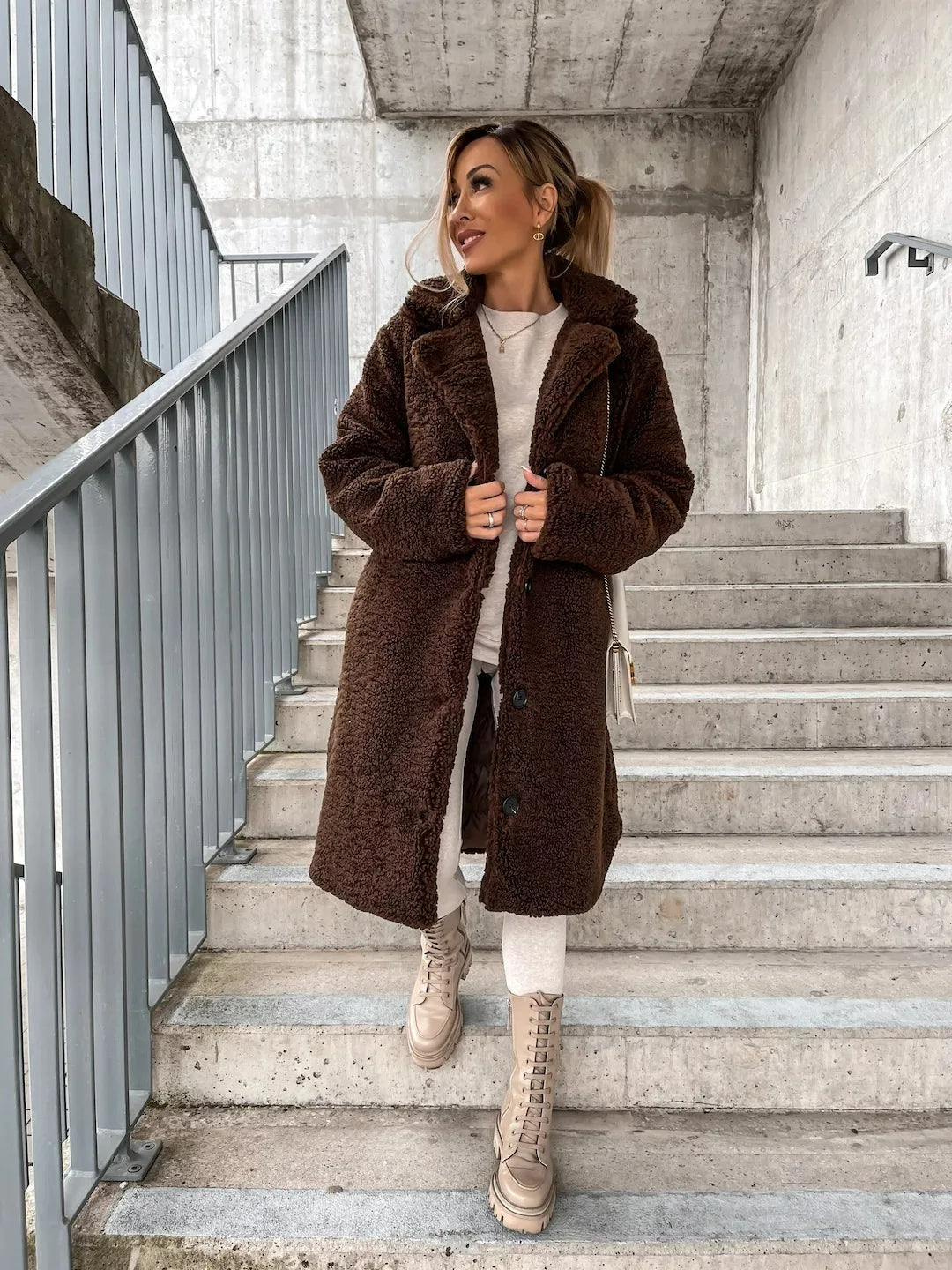 Emma - Trench-coat élégant en peluche