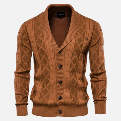 James - Gilet en maille à losanges