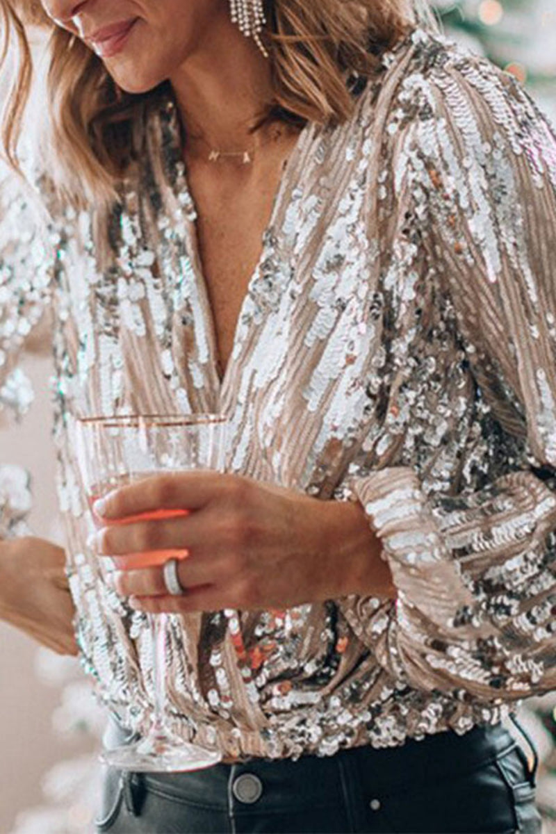 Carol - Sequin Party Top