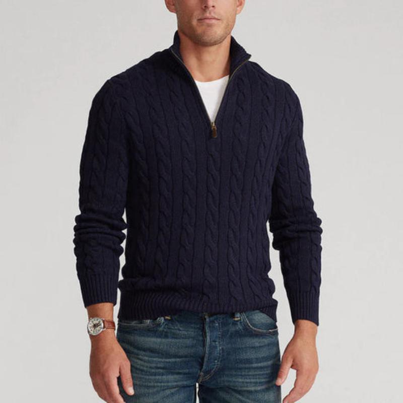 Pull Henry à demi-zip