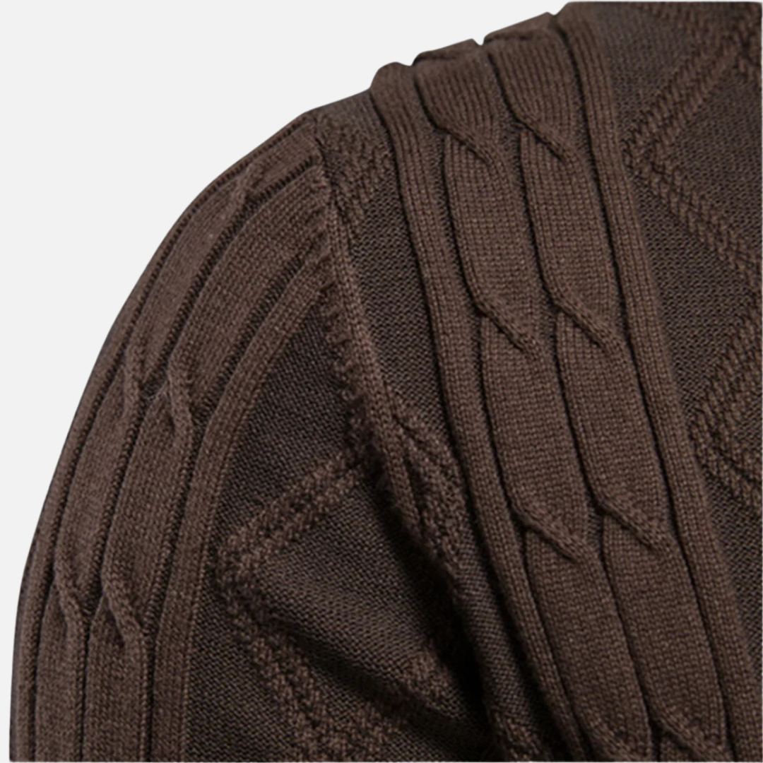 James - Gilet en maille à losanges