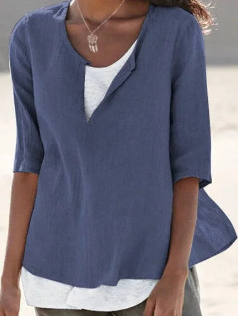 Janet - Layered Casual Blouse