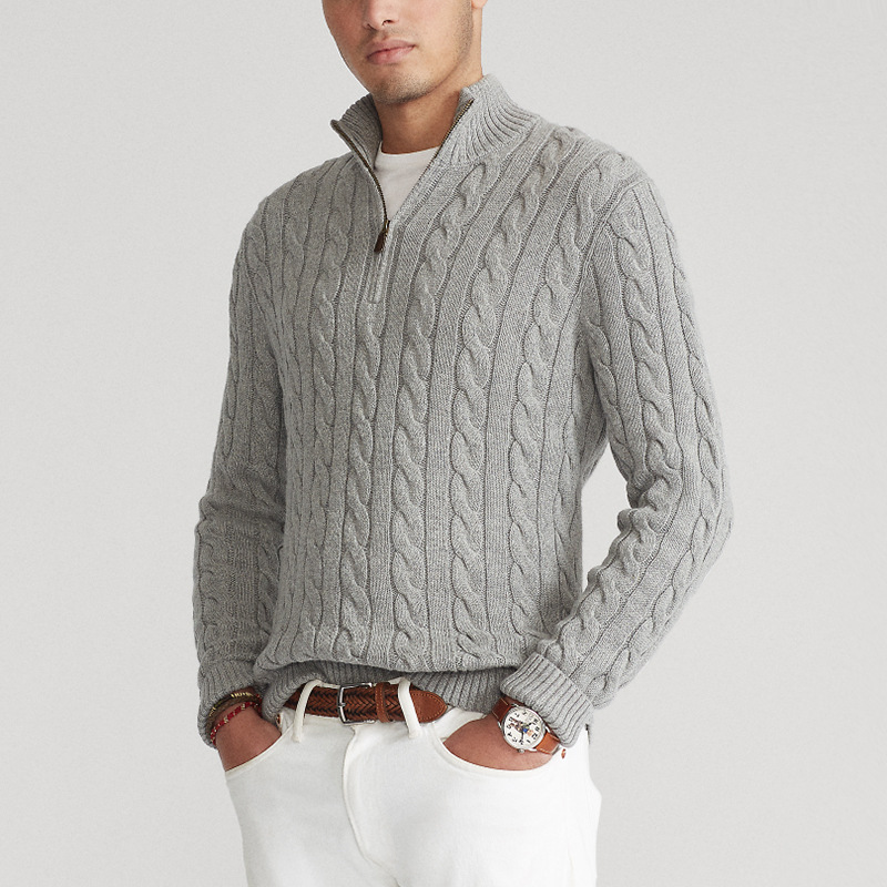 Pull Henry à demi-zip