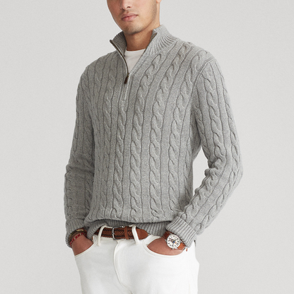Pull Henry à demi-zip