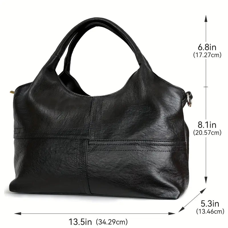 Laurie - Sac à main structuré en cuir végétalien